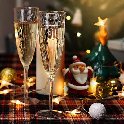1 szt. Kieliszek do szampana przezroczyste tworzywo sztuczne kieliszek do whisky nietłukące kubki na napoje wielokrotnego użytku na wesele Bar domowy kieliszek do wina
