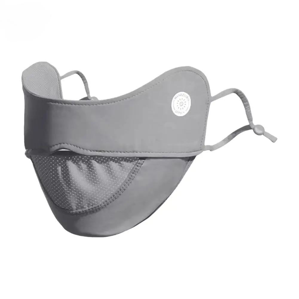 Cycling Ice Silk Face Mask Anti-UV Sun Protection Summer Unisex Adjustable Breathable Bandana Hunting Running Sport Mask Scarf