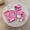 Camouflage Sports Two Piece Sets Womens Outifits Street Hip-hop Female Y2k Pants Set Slim Hoodie Casual Loose Sports Pants Suit