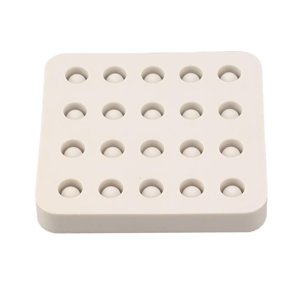 Wax Queen Grafting Cups Silicone Mold Beekeeping Beeswax Queen Cell Cups Making Mold 4 Rows 96x92x14mm