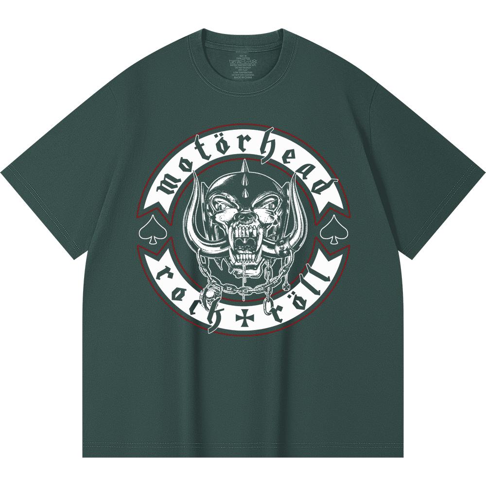230 g/m² 100% Bavlna T-shirt Heavy Metal Rocková Kapela Tisk Populární Hudby Unisex Těžký Bavlněný T-shirt