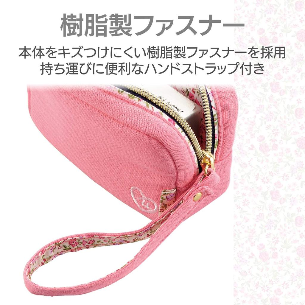 ELECOM Digital Camera Case/Floral Pattern/M Size/Pink DGB-064PN