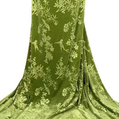 50cm/100cm*150cm Brokat Jacquard Samtstoff Afrikanischer Nigerianischer Geprägter Stoff für DIY Nähen Kleid Cheongsam