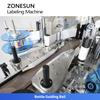 ZONESUN ZS-TB300N Automatic Round  Flat Bottle Labeler Single Double Side Labeling Wrap Around Labeler for Juice Beverage