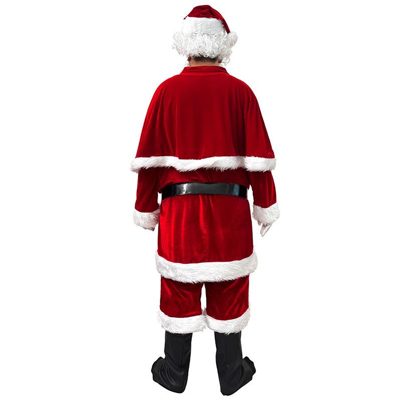 Neuer Weihnachtsmann-Anzug Bühnenauftrittskleidung, Paaranzug 6XL Weihnachts-Übergrößenkleidung