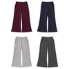 YOYO Girls' 2026 Spring Fashion Slim-Fit Knitted Flared Pants