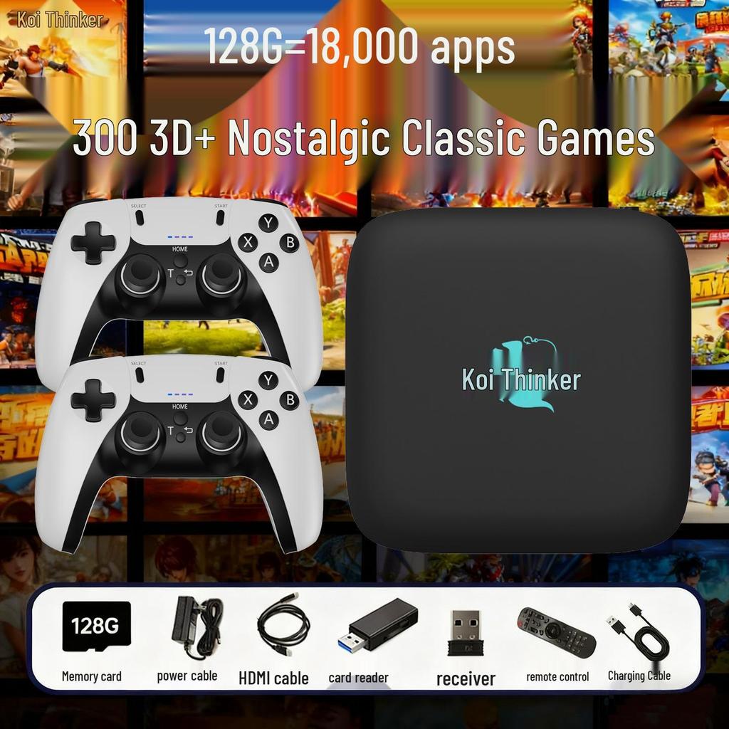 2025 Dual-System Retro Game Console with Dual Controllers – Supports PSP and 3A Cloud Games