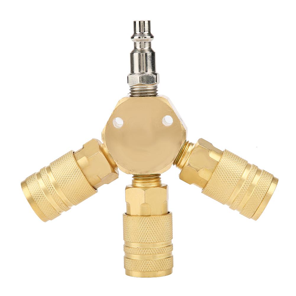 Quick Coupling Air Gas Pneumatic T Shape Three Way Tee Connector for Tube Pipe