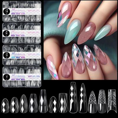 Nail Art 3D kosoštvorcový mandľový nail balet nail Nail Nail Nail Nail Nail Nepravidelný Nail Art