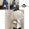 Adorable Plush Bucket Bag For Women Stylish Soft Pu Crossbody Purse In Black White Pink Khaki