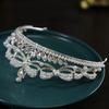 Pearl New Bow Super Fairy Bride Wedding Crown Tiara Crystal Crown Tiara Hair Accessories Main Wedding Accessories