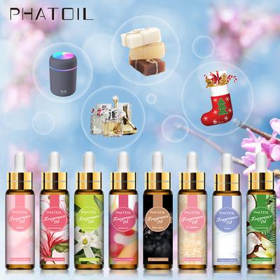 PHATOIL 10ML Koku Yağı Damlalıklı Doğal Esansiyel Yağı Mum Sabun Yapımı Parfüm Hava Taze Difüzör Cilt Bakımı Vücut Masaj Yağı