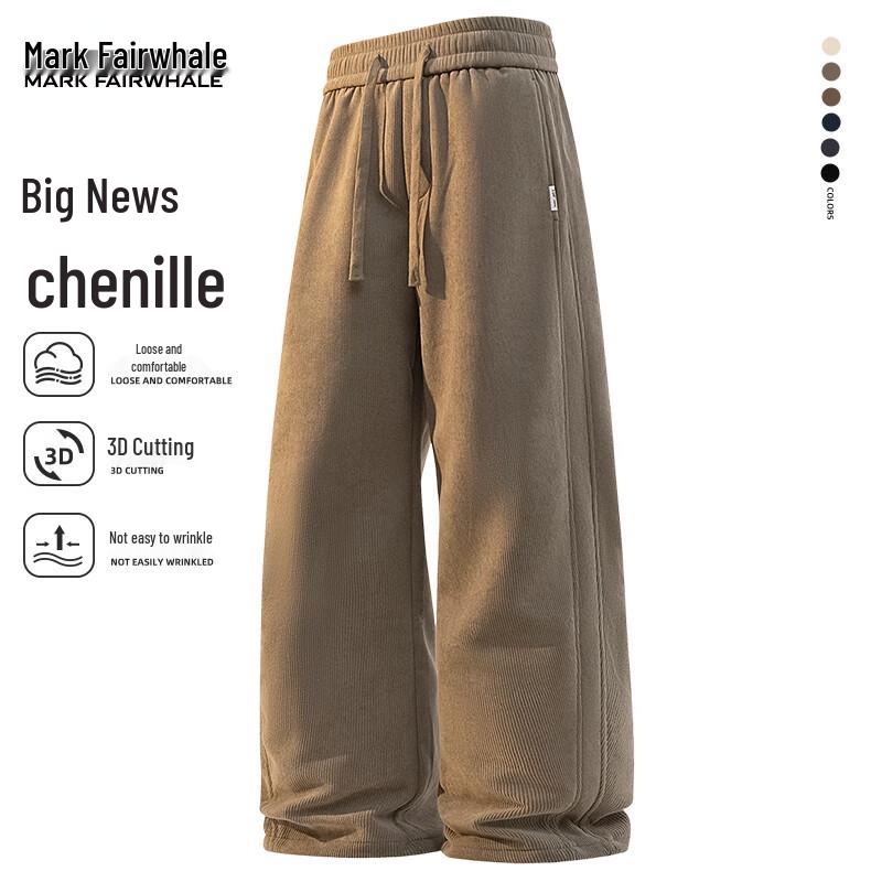 

Mark Fairwhale Men s Corduroy Straight-Leg Casual Trousers 3XL