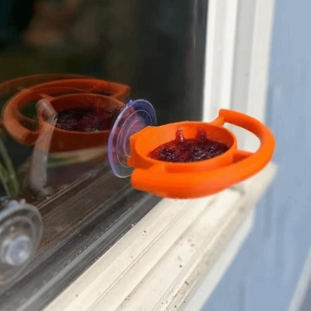 Suction Cup Window Bird Feeder Creative Bird Food Container Bird Feeding Station  Window Mounting
