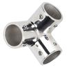 3 Way Corner Tee Joint 316 Stainless Steel Mirror Polished Yacht Hand Rail Elbow Pipe Fittings