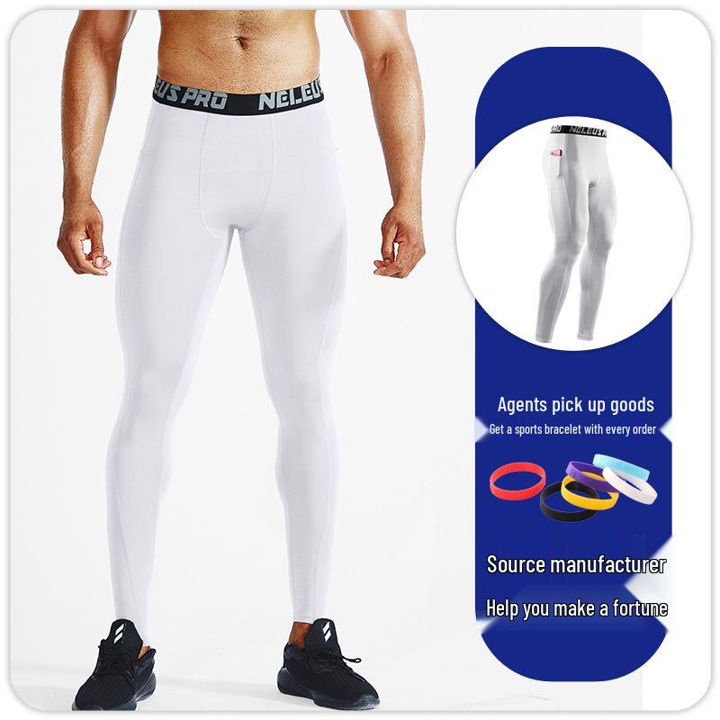 Men's Thermal Compression Pants - Quick-Dry, Base Layer for Running, Basketball, Fitness - Autumn/Winter