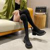 Ladies Knee High Shaft Shoes Thigh New In Platform Women's Long Boots Above Over The Boot Gyaru Goth Gothic Demi-season Quality