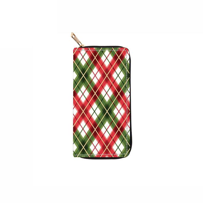 Weihnachten langes Reißverschluss Portemonnaie Portemonnaie Portemonnaie