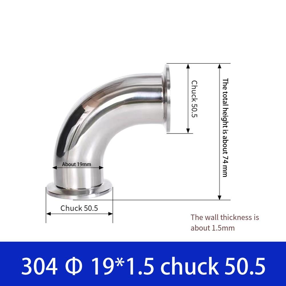Fiting Sanitar Cot Compatibil Tri Clamp cu Conexiune în Unghi Drept