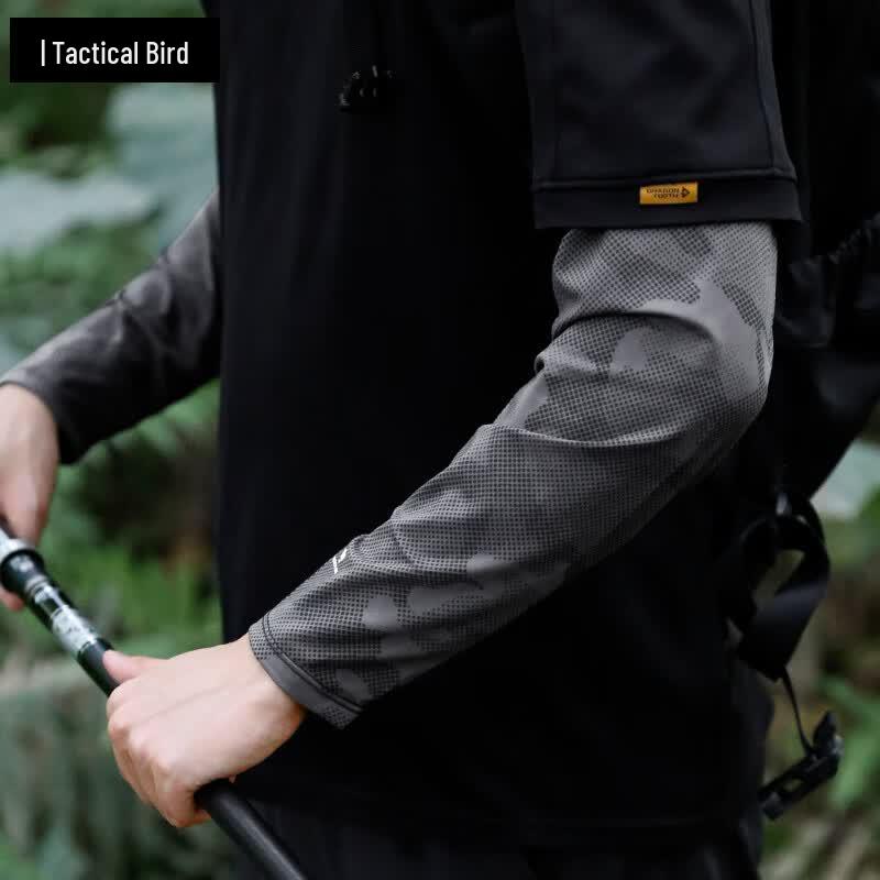 Tactical Bird Loose Fit Ice Silk UV Protection Arm Sleeves L