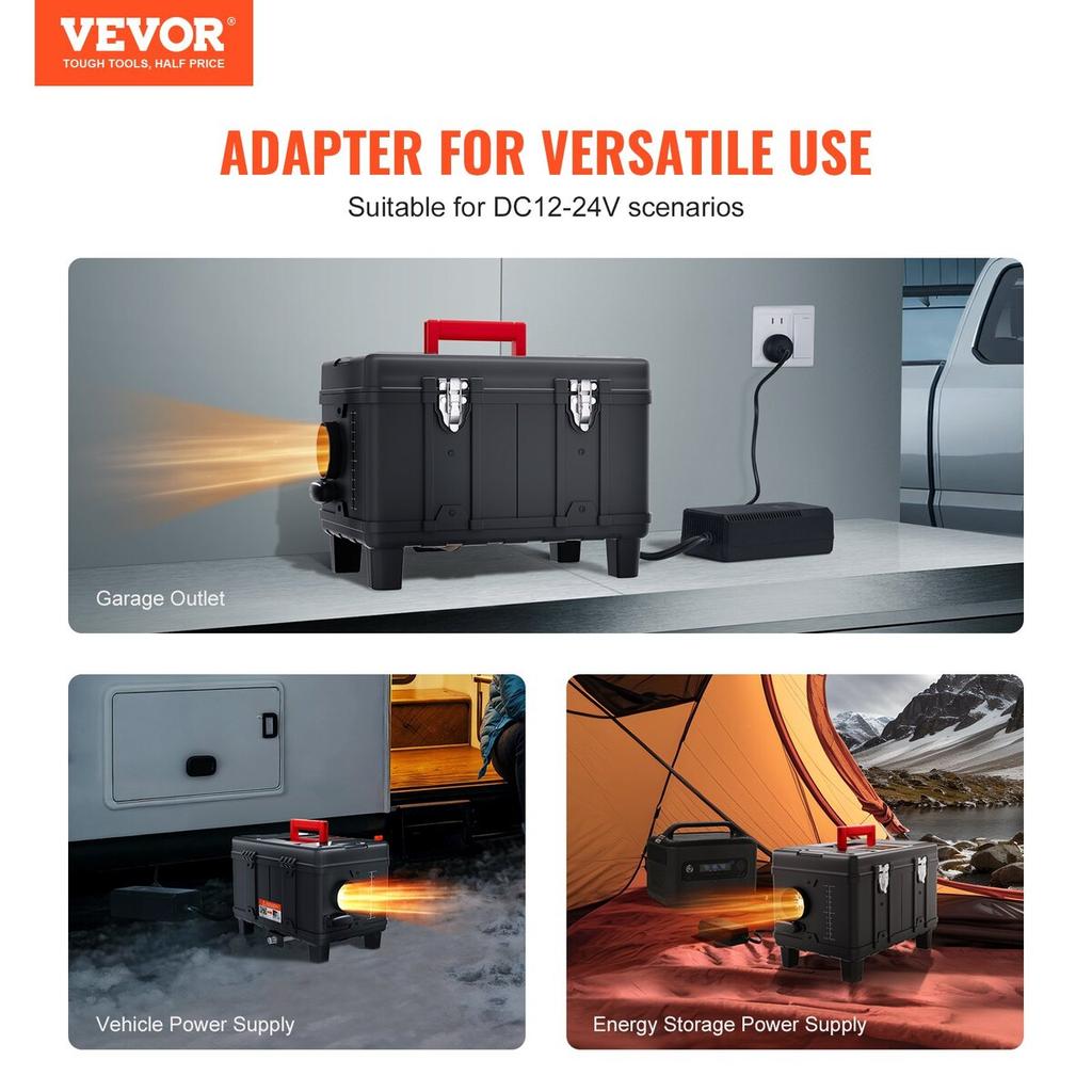 Diesel Air Heater 12V/24V 8KW Bluetooth APP Remote Control for Vehicles