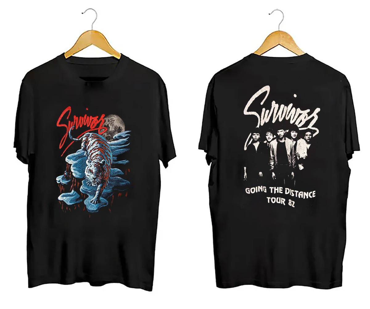 GOING THE DISTANCE SURVIVOR BAND Shirt Short Sleeve Cotton Tee QX705 Unisex T-Shirt L