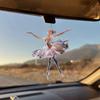 Sparkling Ballerina Christmas Ornament Acrylic Ballerina Dance Ornament Crystal Ballet Ornament For Christmas Tree Decoration 7