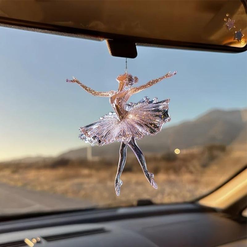 Sparkling Ballerina Christmas Ornament Acrylic Ballerina Dance Ornament Crystal Ballet Ornament For Christmas Tree Decoration 7