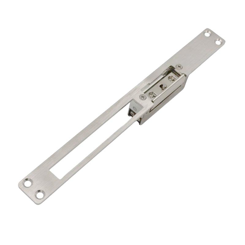 Stainless Steel Fail Secure Long Plate European Adjustable Electric Strike Lock (silver,Electronic Lock&Stainless Steel) серебряный
