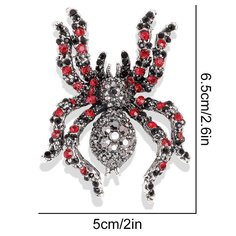 1Pc Alloy Gift Corsage Literary Wind Diamond Inlaid Exquisite Insect Brooch Safety Pin Colorful