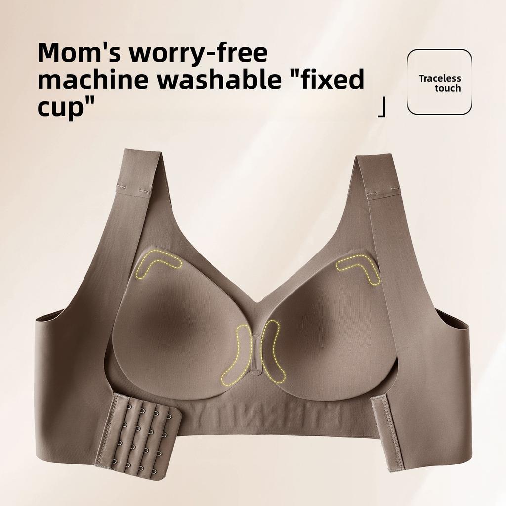 Female Spring and Autumn Gather Up No Steel Ring Soft Pull Skin Comfortable No Trace Invisible Underwear