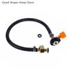 Leakproof Gas Refill Adapter Rubber Braided Hose Cylinder Pipe Tube Valve Coupler Accessories Filling Tank Conversion