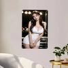 2D Flat Tin Sign Portrait Weatherproof Metal Wall Art Decor for Indoor Outdoor