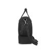 (Black) Waterproof Multi-Pocket Travel Duffel Bag Set With Dedicated Shoe Compartment