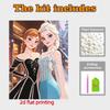 Disney Pearl Painting Anna and Elsa DIY Pearl Art Painting Pearl Gem Painting Pictures Crafts Special Shape Home Wall Decoration