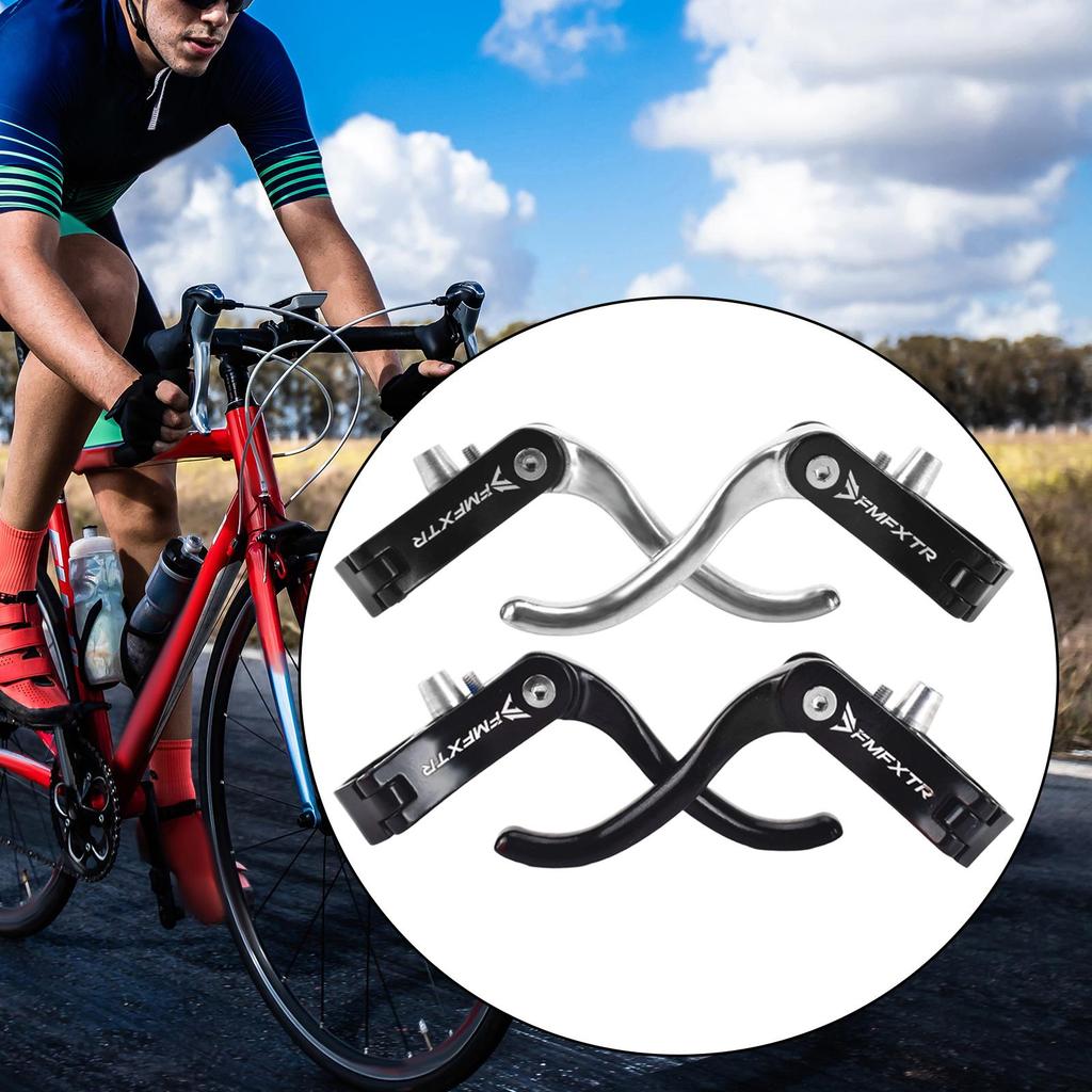1 Pair Bike Brake Lever Universal Practical Replacement Spare Parts Sturdy Durability Premium Professional 22.2mm Aluminum Alloy