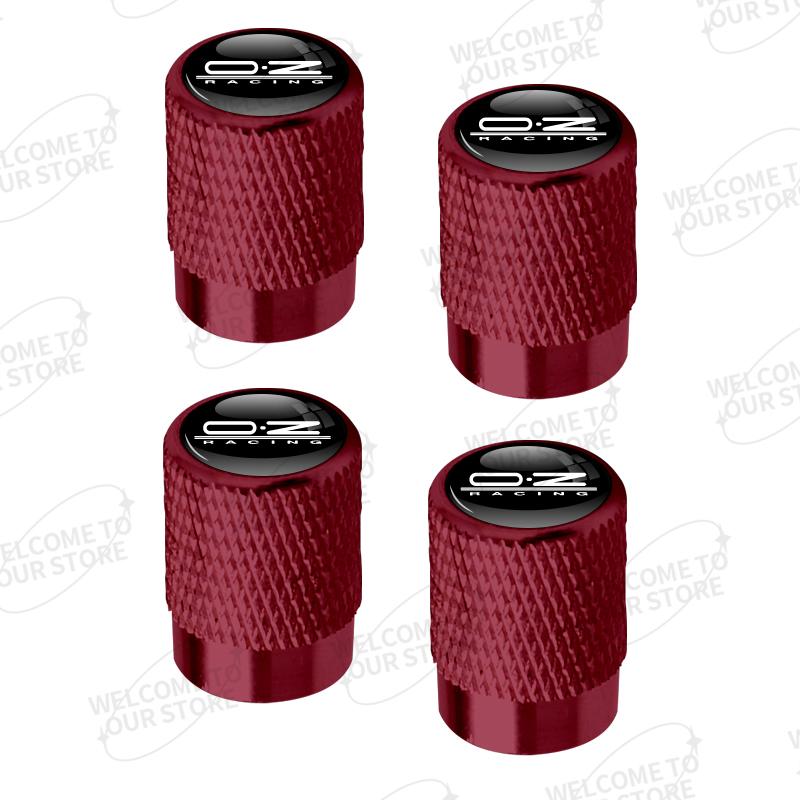 Aluminum For OZ O.Z Racing Logo Hyundai Dacia Kia Ford Subaru Opel 4pcs Car Decor Wheel Tire Valve Caps Stem Cover Accessories kk8