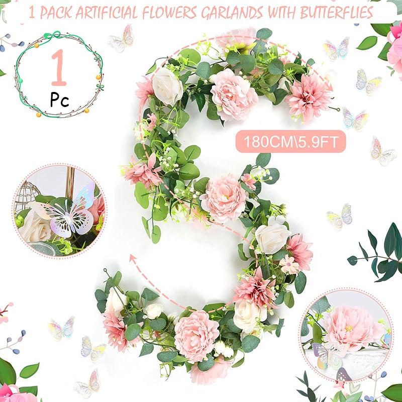 1PC Simulation Eucalyptus Vine Parties Home Decoration Hanging Party Artificial Vine Wall Decor Multiple Options Available