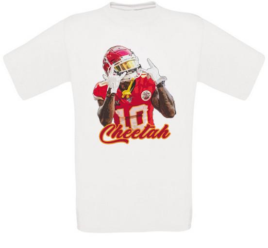 Tyreek Hill Ghepardo Kansas Città Football Americano T-Shirt Tutte Taglie Nuovo XL