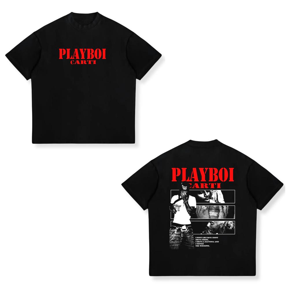 Hip Hop Playboi Carti Tshirt Unisex Women Graphic Print Tshirts Unisex Summer Cotton Oversized Short Sleeve Tee Shirt Streetwear
