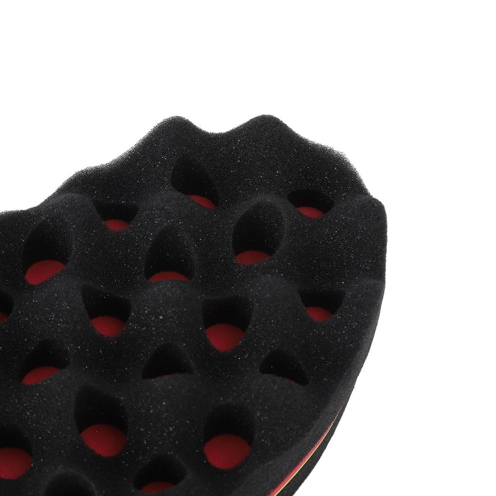 2pcs Barber Salon Hair Coils Comb Soft Flexible Hair Sponge Hairdressing Tool Set for Wet Hair