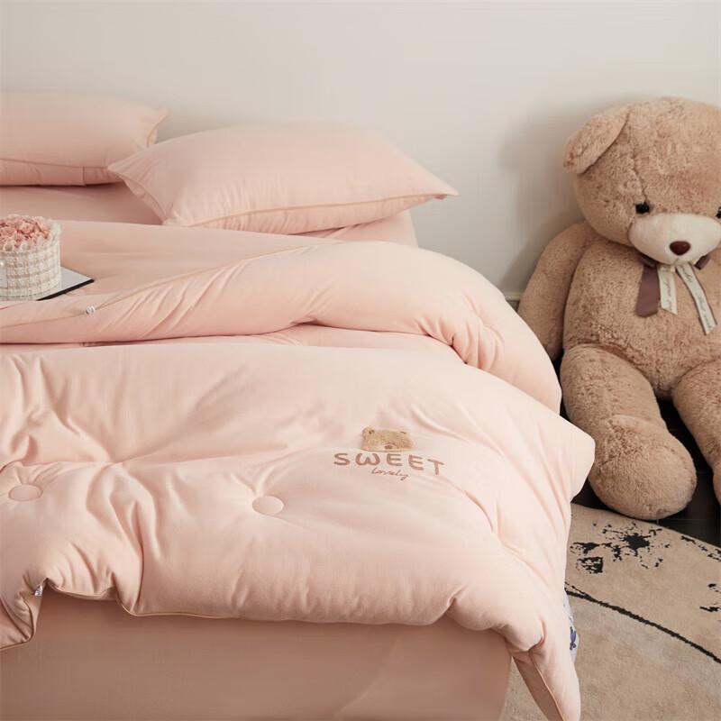 Jieliya Gestrickte Samt Soja Antibakterielle Winterdecke