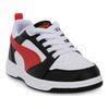 Puma Rebound V6 Low Ac Ps Comfortable Low-Top Kids Skate Shoes Kids Sneakers White Black 396742-04
