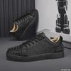 2024 Men's Casual Black Rivet Low-Top Fashion Shoes