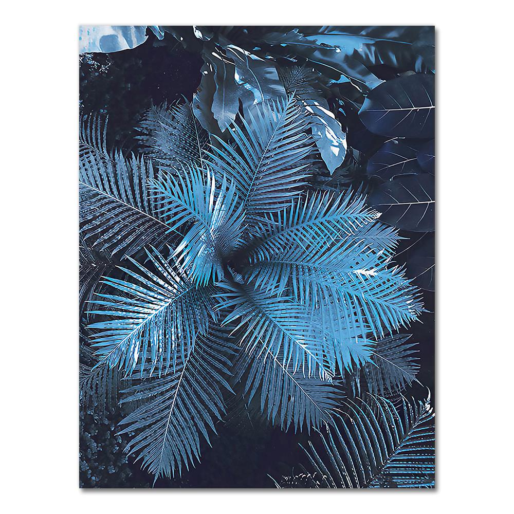 Blue Dandelion Rose Leaf Sea Quote Wall Art Canvas Painting Nordic Posters And Prints Plant Wall Pictures For Living Room Decor