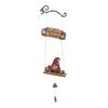 Farmhouse Welcome Wall Sign Rustic Gnome Welcome Sign with Bell Wooden Metal Hanging Plaque for Front Door Balcony