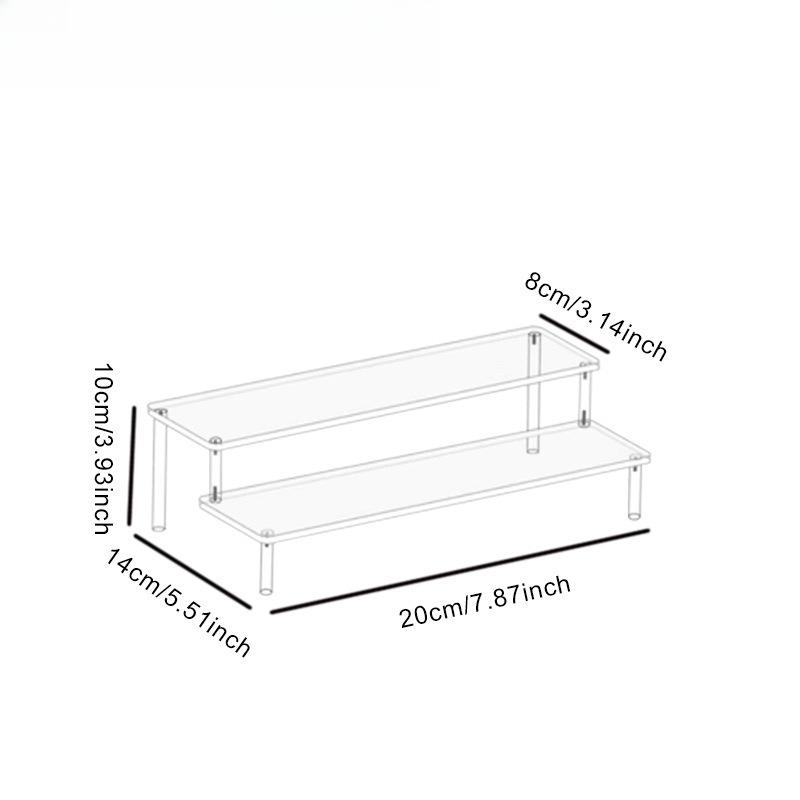 Acrylic Blind Box Display Rack Standing Table Cupcake Cosmetic Perfume Dolls Action Figure Display Rack Decoration Storage Shelf