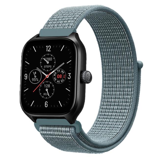 20mm 22mm Nylon Loop Band For Amazfit GTS 4/3/3pro/2e/GTS 2 Mini/GTR 4 47mm/GTR 2/Stratos 2 3 Strap For Amazfit Bip 3 Pro Correa