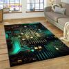 PCB Circuit Board 3D Chip CPU Rug Carpet for Living Room Bedroom Home Decor,Floor Mat Non-slip Decoration for Sofa Doormat Gift