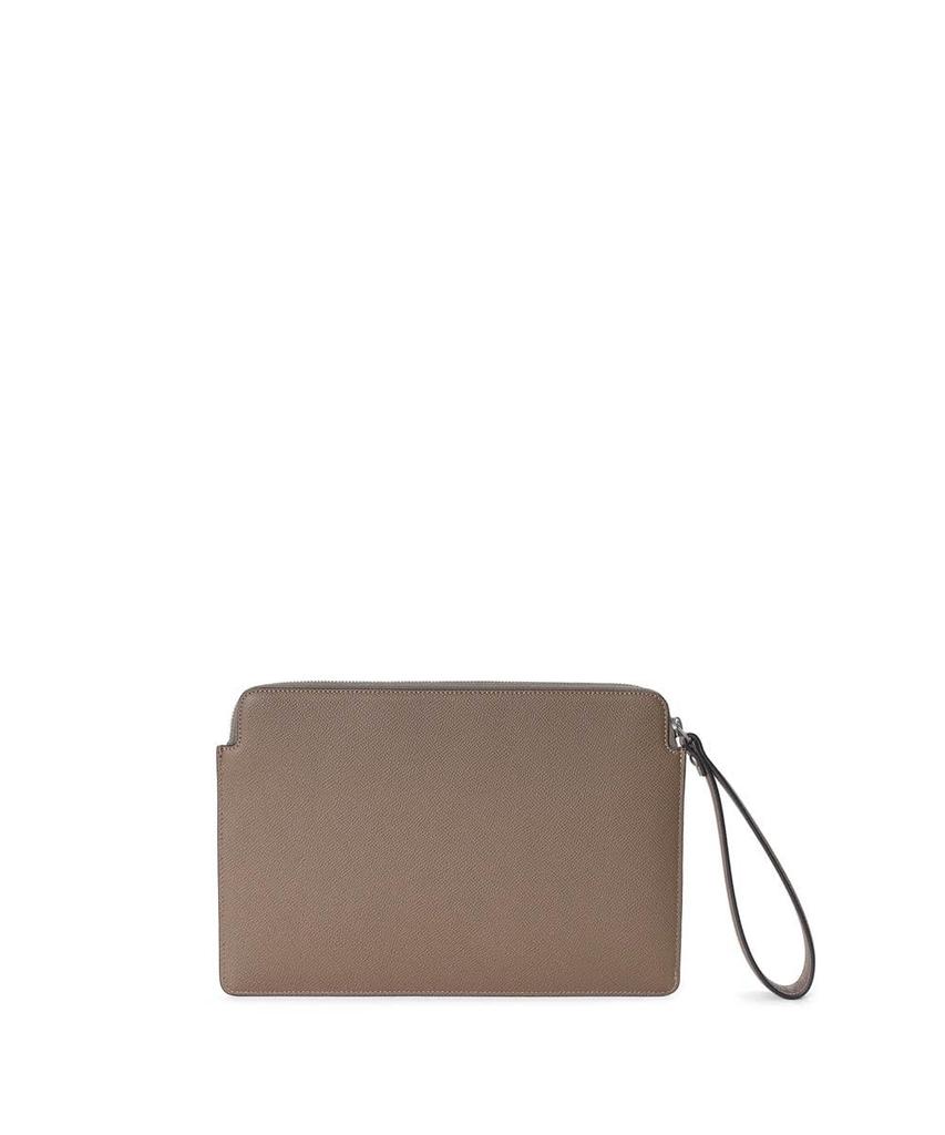 Waprolux Comfort Leather Clutch Bag Genuine Leather Furoshiki Ceremony Bag for 616211 [FUJITAKA] B5, Men's Weddings, No. (Taupe)